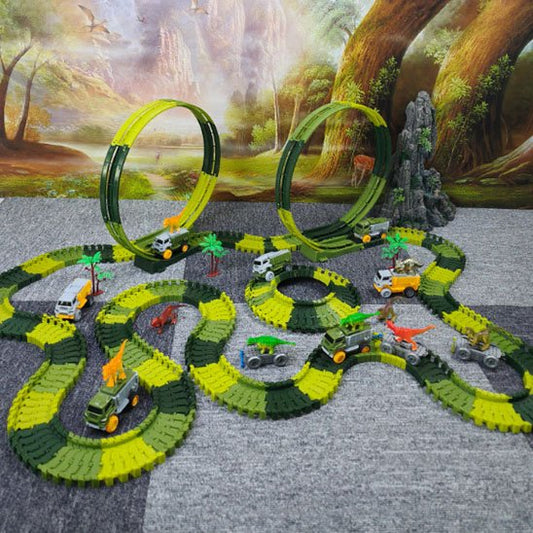 Circuit voiture enfant | Dinosaure Modulable