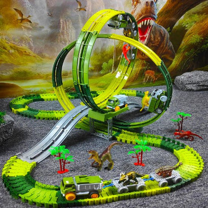 Circuit voiture enfant | Dinosaure Modulable